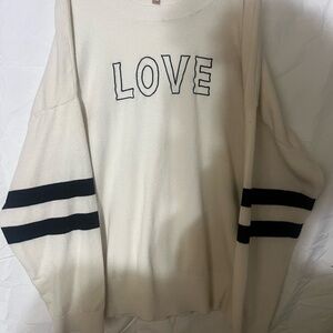 Philosophy Cream Knit Top